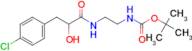 tert-butyl 2-{[3-(4-chlorophenyl)-2-hydroxypropanoyl]amino}ethylcarbamate