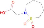 (1,1-dioxido-1,2-thiazepan-2-yl)acetic acid