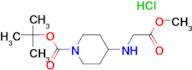 tert-butyl 4-[(2-methoxy-2-oxoethyl)amino]piperidine-1-carboxylate hydrochloride