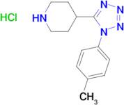 4-[1-(4-methylphenyl)-1H-tetrazol-5-yl]piperidine hydrochloride