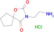 3-(2-aminoethyl)-1-oxa-3-azaspiro[4.4]nonane-2,4-dione hydrochloride