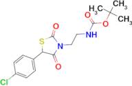 tert-butyl 2-[5-(4-chlorophenyl)-2,4-dioxothiazolidin-3-yl]ethylcarbamate