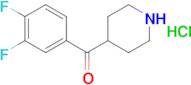 (3,4-DIFLUORO-PHENYL)-PIPERIDIN-4-YL-METHANONE HCL