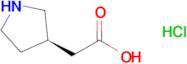 (R)-PYRROLIDINE-3-ACETIC ACID HCL