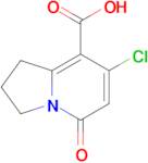 7-CHLORO-5-OXO-1,2,3,5-TETRAHYDROINDOLIZINE-8-CARBOXYLIC ACID