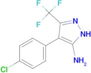 4-(4-CHLOROPHENYL)-3-(TRIFLUOROMETHYL)-1H-PYRAZOL-5-AMINE