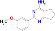 4-AMINO-2-(3-METHOXYPHENYL)-6,7-DIHYDRO-5H-CYCLOPENTA[D]PYRIMIDINE