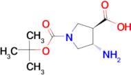 (3R,4S)-1-BOC-4-AMINOPYRROLIDINE-3-CARBOXYLIC ACID
