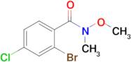 2-BROMO-4-CHLORO-N-METHOXY-N-METHYLBENZAMIDE