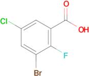 3-BROMO-5-CHLORO-2-FLUOROBENZOIC ACID