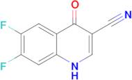 6,7-DIFLUORO-4-OXO-1,4-DIHYDROQUINOLINE-3-CARBONITRILE