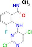 2-(2,5-DICHLOROPYRIMIDIN-4-YLAMINO)-3-FLUORO-N-METHYL-BENZAMIDE