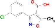 3-(3-CHLOROPHENYL)-5-METHYLISOXAZOLE-4-CARBOXYLIC ACID