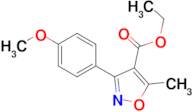 ETHYL 3-(4-METHOXYPHENYL)-5-METHYLISOXAZOLE-4-CARBOXYLATE