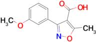 3-(3-METHOXYPHENYL)-5-METHYLISOXAZOLE-4-CARBOXYLIC ACID