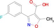 3-(3-FLUOROPHENYL)-5-METHYLISOXAZOLE-4-CARBOXYLIC ACID