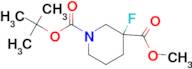 1-TERT-BUTYL 3-METHYL 3-FLUOROPIPERIDINE-1,3-DICARBOXYLATE