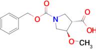 TRANS-1-(BENZYLOXYCARBONYL)-4-METHOXYPYRROLIDINE-3-CARBOXYLIC ACID