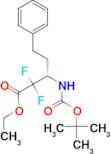 (S)-ETHYL 3-(BOC-AMINO)-2,2-DIFLUORO-5-PHENYLPENTANOATE