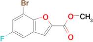 METHYL 7-BROMO-5-FLUOROBENZOFURAN-2-CARBOXYLATE