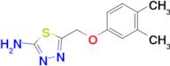 5-((3,4-DIMETHYLPHENOXY)METHYL)-1,3,4-THIADIAZOL-2-AMINE