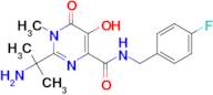 2-(1-Amino-1-methylethyl)-N-(4-Fluorobenzyl)-5-hydroxy-1-methyl-6-oxo-1,6-dihydropyrimidine-4-carboxamide
