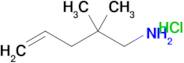 2,2-DIMETHYLPENT-4-EN-1-AMINE HCL