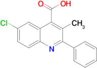 6-CHLORO-3-METHYL-2-PHENYLQUINOLINE-4-CARBOXYLIC ACID