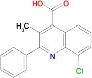 8-CHLORO-3-METHYL-2-PHENYLQUINOLINE-4-CARBOXYLIC ACID