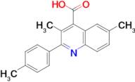 3,6-DIMETHYL-2-(P-TOLYL)QUINOLINE-4-CARBOXYLIC ACID