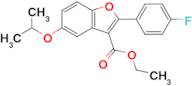 ETHYL 2-(4-FLUOROPHENYL)-5-ISOPROPOXYBENZOFURAN-3-CARBOXYLATE