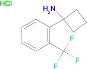 1-[2-(TRIFLUOROMETHYL)PHENYL]CYCLOBUTAN-1-AMINE HCL