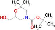 (R)-tert-butyl 6-(hydroxymethyl)-2,2-dimethylmorpholine-4-carboxylate