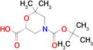(R)-4-(TERT-BUTOXYCARBONYL)-6,6-DIMETHYLMORPHOLINE-2-CARBOXYLIC ACID