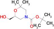 (S)-tert-butyl 6-(hydroxymethyl)-2,2-dimethylmorpholine-4-carboxylate