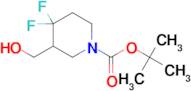 TERT-BUTYL 4,4-DIFLUORO-3-(HYDROXYMETHYL)PIPERIDINE-1-CARBOXYLATE