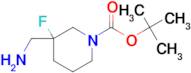 TERT-BUTYL 3-(AMINOMETHYL)-3-FLUOROPIPERIDINE-1-CARBOXYLATE