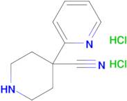 4-(PYRIDIN-2-YL)PIPERIDINE-4-CARBONITRILE 2HCL