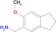 (6-METHOXY-2,3-DIHYDRO-1H-INDEN-5-YL)METHANAMINE