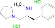 (S)-METHYL-(2-PHENYL-1-PYRROLIDIN-1-YLMETHYL-ETHYL)-AMINE 2HCL