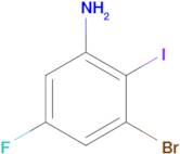 3-BROMO-5-FLUORO-2-IODOANILINE