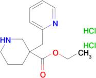 ETHYL 3-(PYRIDIN-2-YLMETHYL)PIPERIDINE-3-CARBOXYLATE 2HCL