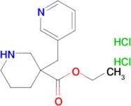 ETHYL 3-(PYRIDIN-3-YLMETHYL)PIPERIDINE-3-CARBOXYLATE 2HCL