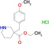 ETHYL 3-(4-METHOXYBENZYL)PIPERIDINE-3-CARBOXYLATE HCL