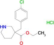 ETHYL 3-(4-CHLOROBENZYL)PIPERIDINE-3-CARBOXYLATE HCL