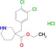 ETHYL 3-(3,4-DICHLOROBENZYL)PIPERIDINE-3-CARBOXYLATE HCL