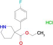 ETHYL 3-(4-FLUOROBENZYL)PIPERIDINE-3-CARBOXYLATE HCL