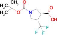 TRANS (+/-) [4-(TRIFLUOROMETHYL)PYRROLIDINE]-1,3-DICARBOXYLIC ACID 1-TERT-BUTYL ESTER