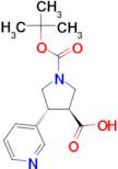 TRANS (+/-) 1-[(TERT-BUTYL)OXYCARBONYL]-4-(3-PYRIDYL)PYRROLIDINE-3-CARBOXYLIC ACID