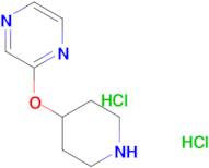 2-(PIPERIDIN-4-YLOXY)PYRAZINE 2HCL